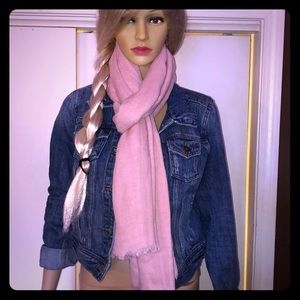 pastel light pink scarf